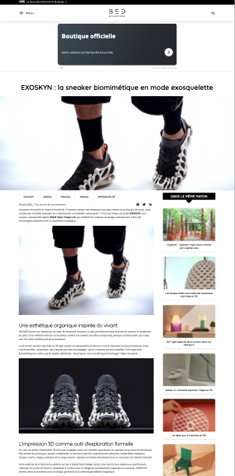 EXOSKYN dans Blog Esprit Design